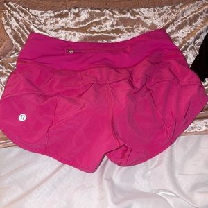 Sonic pink speed up lulu shorts!